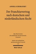 Bild: Der Franchisevertrag nach deutschem und niederlaendischem Recht - Mohr Siebeck