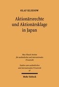 Bild: Aktionaersrechte und Aktionaersklage in Japan - Mohr Siebeck