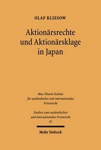Bild: Aktionaersrechte und Aktionaersklage in Japan - Mohr Siebeck
