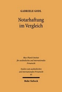Bild: Notarhaftung im Vergleich - Mohr Siebeck