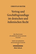 Cover: Vertrag und Gesch&auml;ftsgrundlage im deutschen und italienischen Recht - Mohr Siebeck