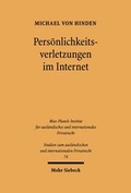 Bild: Persoenlichkeitsverletzungen im Internet - Mohr Siebeck