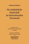 Bild: Die nichteheliche Kindschaft im Internationalen Privatrecht - Mohr Siebeck