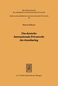 Bild: Das deutsche Internationale Privatrecht des Timesharing - Mohr Siebeck