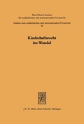 Bild: Kindschaftsrecht im Wandel - Mohr Siebeck