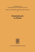 Bild: Kindschaftsrecht im Wandel - Mohr Siebeck