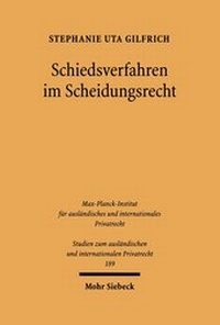 Abbildung von: Schiedsverfahren im Scheidungsrecht - Mohr Siebeck
