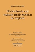 Bild: Pflichtteilsrecht und englische family provision im Vergleich - Mohr Siebeck