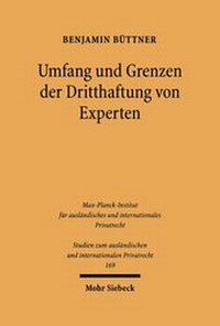 Bild: Umfang und Grenzen der Dritthaftung von Experten - Mohr Siebeck