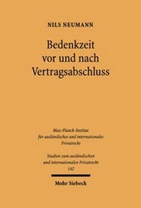 Bild: Bedenkzeit vor und nach Vertragsabschluss - Mohr Siebeck