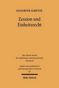 Bild: Zession und Einheitsrecht - Mohr Siebeck