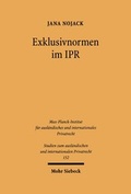 Bild: Exklusivnormen im IPR - Mohr Siebeck