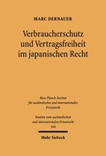 Bild: Verbraucherschutz und Vertragsfreiheit im japanischen Recht - Mohr Siebeck