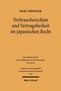 Bild: Verbraucherschutz und Vertragsfreiheit im japanischen Recht - Mohr Siebeck