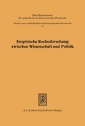 Bild: Empirische Rechtsforschung zwischen Wissenschaft und Politik - Mohr Siebeck