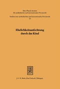 Bild: Ehelichkeitsanfechtung durch das Kind - Mohr Siebeck
