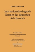 Cover: International zwingende Normen des deutschen Arbeitsrechts - Mohr Siebeck