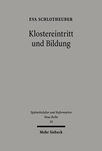 Abbildung von: Klostereintritt und Bildung - Mohr Siebeck