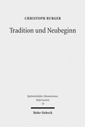 Cover: Tradition und Neubeginn - Mohr Siebeck