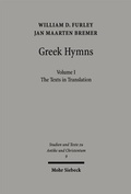 Cover: Greek Hymns - Mohr Siebeck