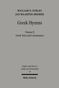 Cover: Greek Hymns - Mohr Siebeck