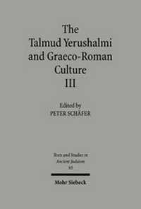 Abbildung von: The Talmud Yerushalmi and Graeco-Roman Culture III - Mohr Siebeck