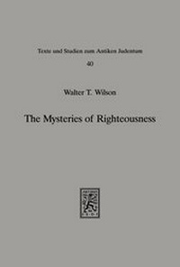 Abbildung von: The Mysteries of Righteousness - Mohr Siebeck