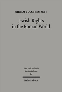Enlarge image Cover: Jewish Rights in the Roman World - Mohr Siebeck