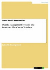 Abbildung von: Quality Management Systems and Processes. The Case of Barclays - GRIN Verlag