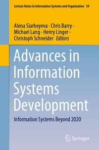 Enlarge image Cover: Advances in Information Systems Development - Springer