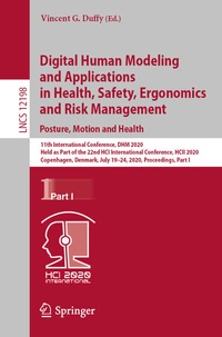 Abbildung von: Digital Human Modeling and Applications in Health, Safety, Ergonomics and Risk Management. Posture, Motion and Health - Springer