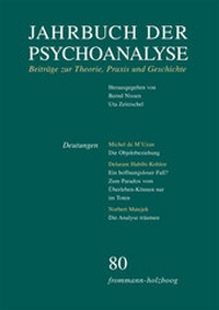 Abbildung von: Jahrbuch der Psychoanalyse / Band 80: Deutungen - frommann-holzboog