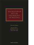 Cover: Shackleton on the Law and Practice of Meetings - Sweet & Maxwell