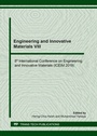 Cover: Engineering and Innovative Materials VIII - Trans Tech Publications Ltd