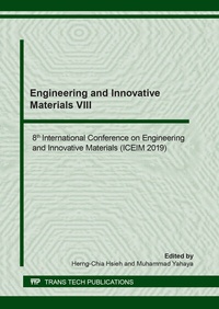 Enlarge image Cover: Engineering and Innovative Materials VIII - Trans Tech Publications Ltd