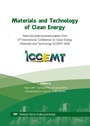 Cover: Materials and Technology of Clean Energy - Trans Tech Publications Ltd
