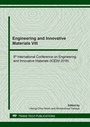 Cover: Engineering and Innovative Materials VIII - Trans Tech Publications Ltd