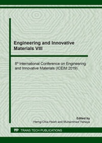 Enlarge image Cover: Engineering and Innovative Materials VIII - Trans Tech Publications Ltd
