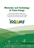 Cover: Materials and Technology of Clean Energy - Trans Tech Publications Ltd