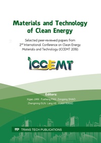 Enlarge image Cover: Materials and Technology of Clean Energy - Trans Tech Publications Ltd