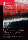 Cover: The Routledge Handbook of Forensic Linguistics - Routledge