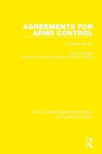 Enlarge image Cover: Agreements for Arms Control - Routledge