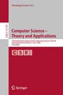 Cover: Computer Science - Theory and Applications - Springer