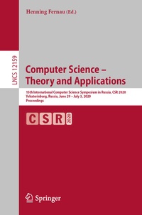 Abbildung von: Computer Science - Theory and Applications - Springer