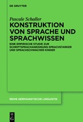 Cover: Konstruktion von Sprache und Sprachwissen - De Gruyter