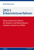Cover: ZPO I: Erkenntnisverfahren - v. Hase & Koehler