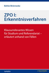 Abbildung von: ZPO I: Erkenntnisverfahren - v. Hase & Koehler