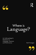 Cover: Where is Language? - Routledge