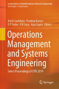 Enlarge image Cover: Operations Management and Systems Engineering - Springer