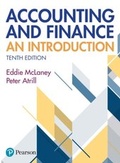 Cover: Accounting and Finance: An Introduction - Pearson Education Limited